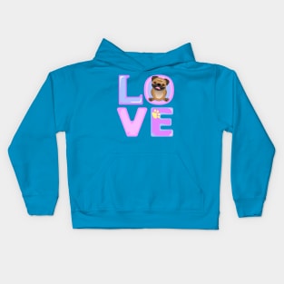 Pug valentine Kids Hoodie